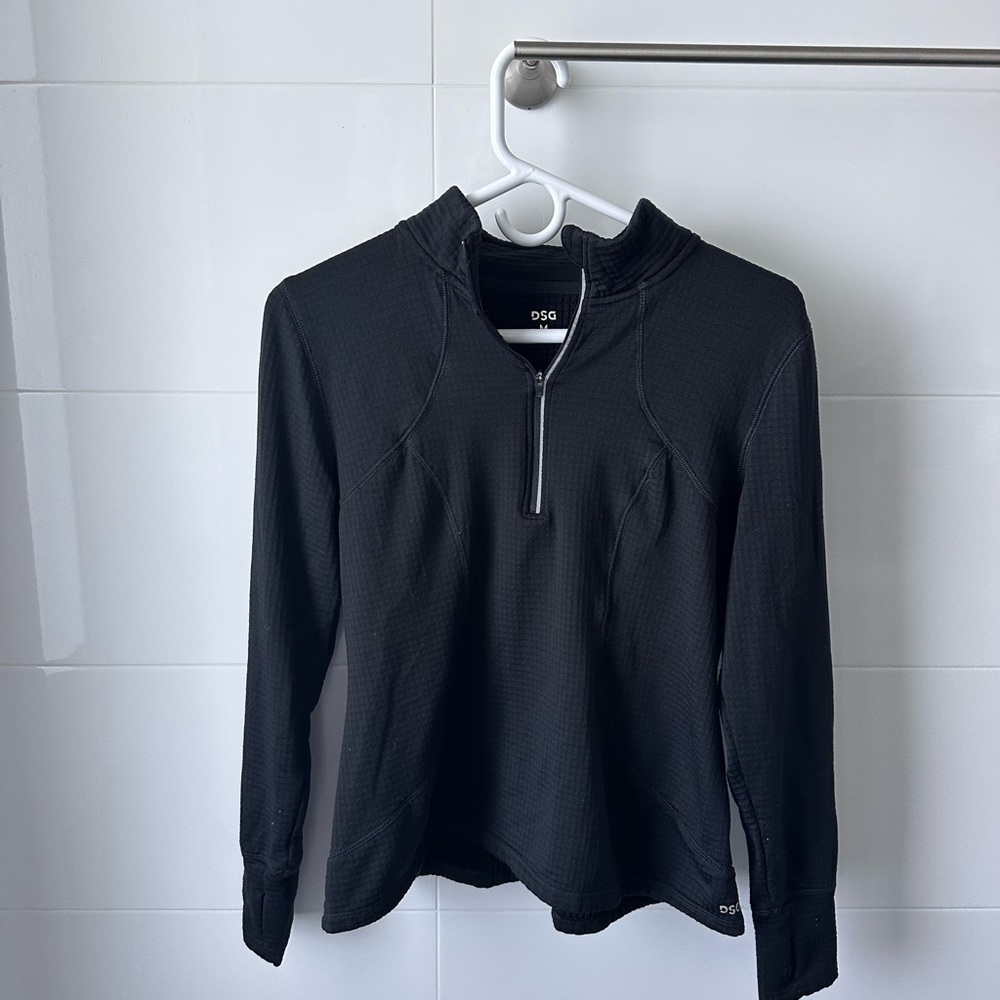 DSG Women's Black Quarter-Zip Top